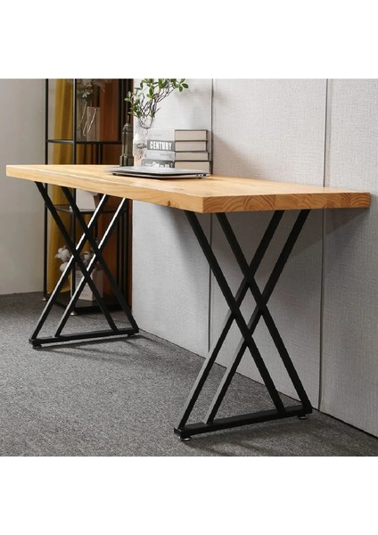 Metal Masa Yemek Masası Çalışma Masası Ayağı 2 Adet Ayak 72 cm Mobilya Ayağı
