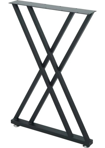 Metal Masa Yemek Masası Çalışma Masası Ayağı 2 Adet Ayak 72 cm Mobilya Ayağı