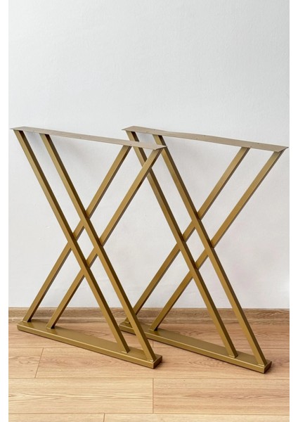Metal Masa Yemek Masası Çalışma Masası Ayağı 2 Adet Ayak 72 cm Mobilya Ayağı