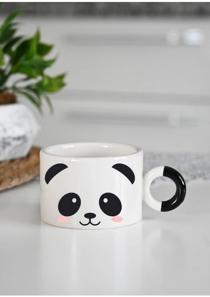 Panda Baskılı Lüks Kahve Bardağı