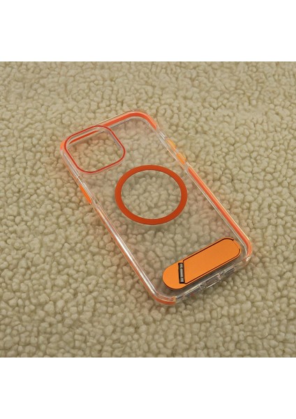 Iphone 12/12 Pro Uyumlu Enzo Standlı Lüks Magsafe Kılıf