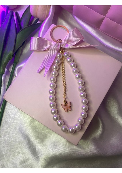 El Yapımı Fiyonk Detaylı Anahtarlık/çanta Süüs İncili Şıkır Şıkır Anahtarlık Hediyelik modelleri