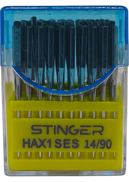 Stinger Ev Tipi Dikiş Makinesi Iğnesi - Singer Zetina Janome Ptaff Bernina Uyumlu 20 Adet