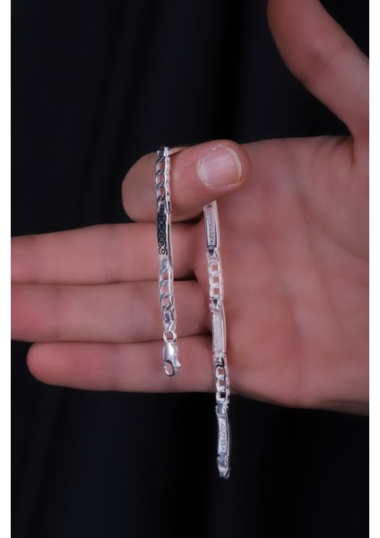 925 Ayar Gümüş Rolex Zincir Model Erkek Bileklik
