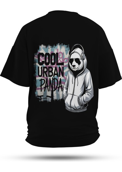 T-Shirt,Cool Urban Sırt Baskılı,Regular, Pamuk,Siyah T-Shirt No:00701