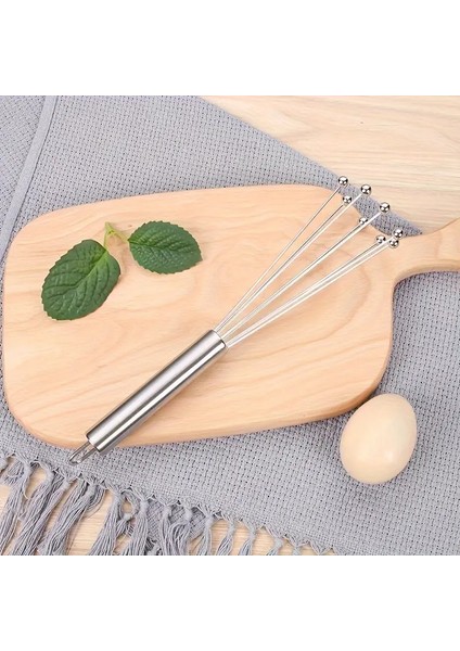 Yeni Nesil Ayarlanabilir Paslanmaz Çelik Metal Boncuk Top Uçlu Yumurta Çırpıcı Sos Karıştırıcı fırsatları