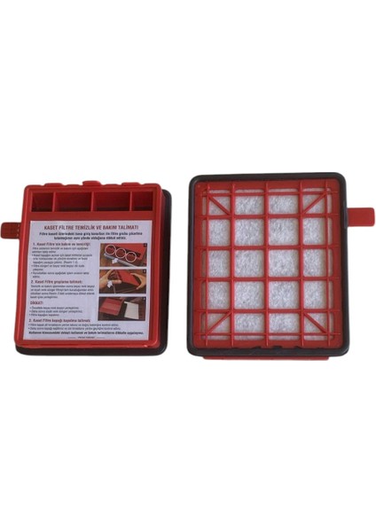 FAKİR VEYRON - ELEKTRİKLİ SÜPÜRGE UYUMLU HEPA FİLTRE - KIRMIZI PLASTİK - 2 ADET - ( UYUMLU MODELLER AÇIKLAMADA ) fiyatları