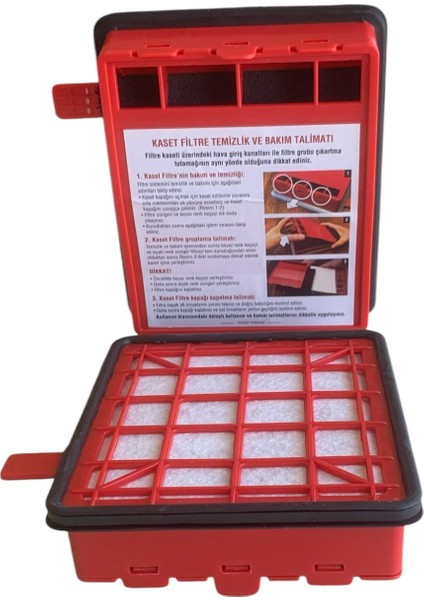 FAKİR VEYRON - ELEKTRİKLİ SÜPÜRGE UYUMLU HEPA FİLTRE - KIRMIZI PLASTİK - 2 ADET - ( UYUMLU MODELLER AÇIKLAMADA ) indirimleri
