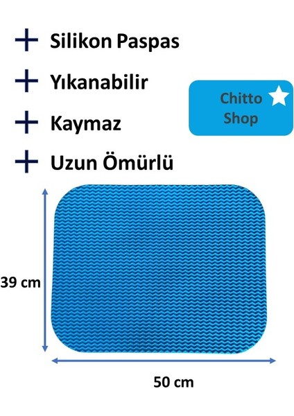 Chittoshop Kaymaz Silikon Kedi Tuvalet Paspası
