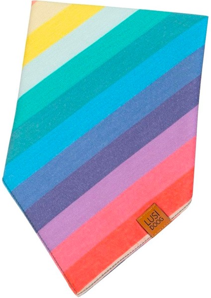 Isme Özel Köpek Bandana Isimli Köpek Fular Kişiselleştirilebilir Köpek Bandanası (Gökkuşağı Desenli) fırsatları