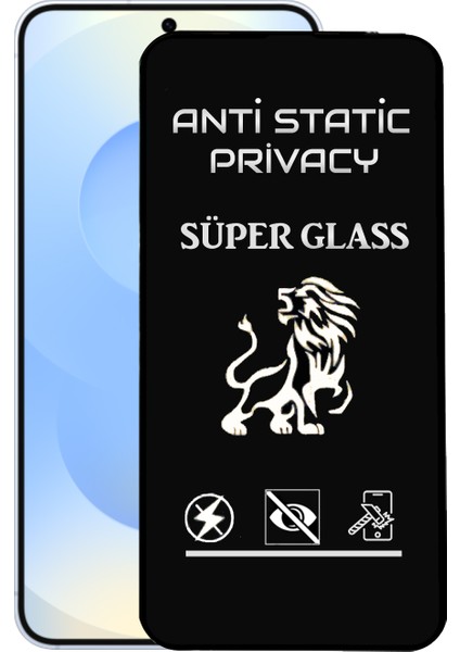 Samsung Galaxy S25 Tam Kaplayan Anti Statik Hayalet Süper Cam Ekran Koruyucu