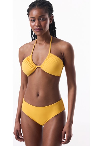 Sarı Orta Bel Hipster Bikini Altı fırsatları