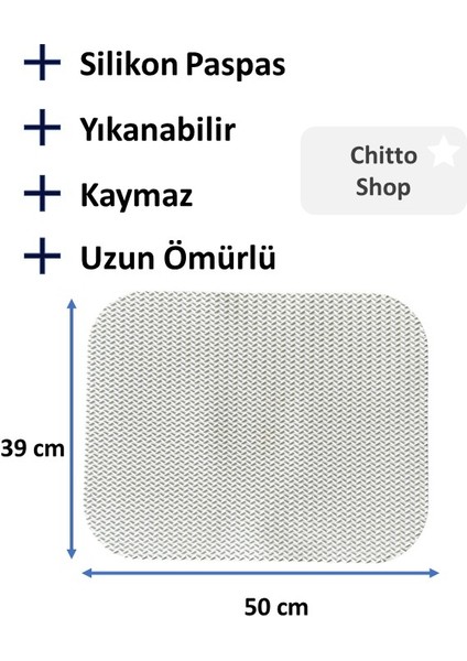 Chittoshop Kaymaz Silikon Kedi Tuvalet Paspası