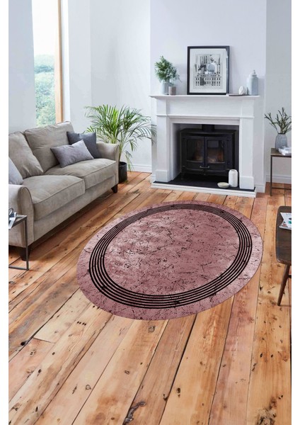 Çerçeveli Sade Mermer Desenli Yıkanabilir Kaymaz Yuvarlak Salon Halısı, ÇERÇEVELİ-Y-105-BORDO, fiyatları