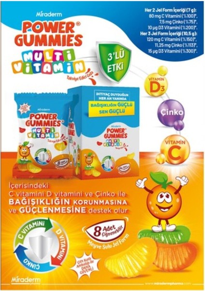 Power Gummies Multi Vitamin 64 Jel