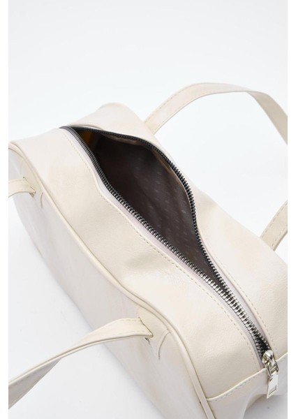 Baget Çanta Vintage Model Krem