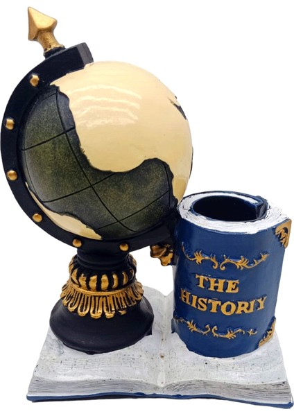 Dekoratif Dünya Kalemlik Kitap Altlıklı