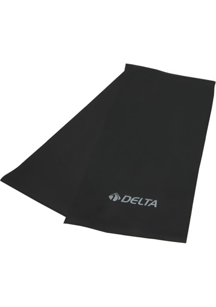 Orta Sert Pilates Bandı, 120x15 cm, Siyah, Direnç Lastiği, Egzersiz ve Yoga Aleti