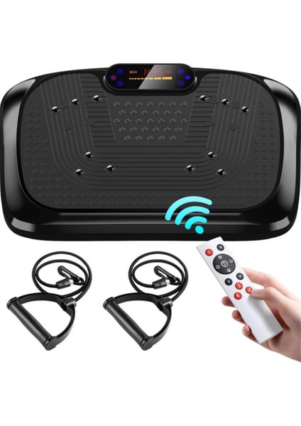 2D Titreşimli Egzersiz Aleti, Basen, Karın, Bacak, Siyah, Sağlıklı Spor Aracı