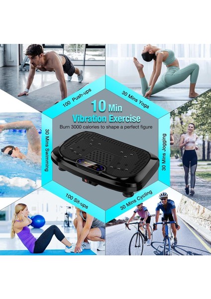 2D Titreşimli Egzersiz Aleti, Basen, Karın, Bacak, Siyah, Sağlıklı Spor Aracı modelleri