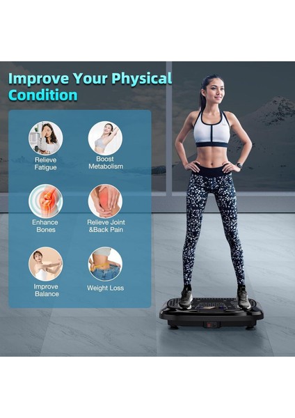 2D Titreşimli Egzersiz Aleti, Basen, Karın, Bacak, Siyah, Sağlıklı Spor Aracı indirimleri