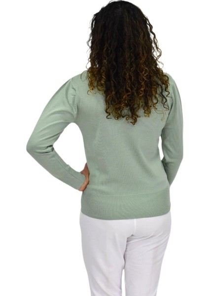 Kadın Sıfır Yaka Spor Kazak BGL-ST04085 fırsatları