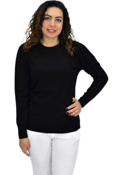 Kadın Sıfır Yaka Spor Kazak BGL-ST04085
