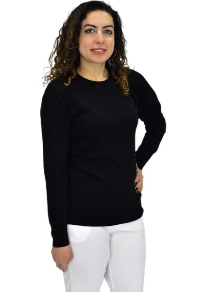 Kadın Sıfır Yaka Spor Kazak BGL-ST04085 modelleri