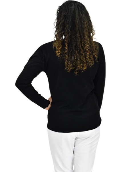 Kadın Sıfır Yaka Spor Kazak BGL-ST04085 fırsatları