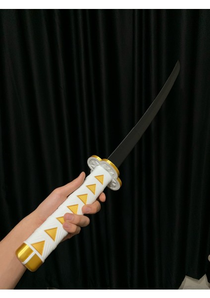 Modellio3D Katlanabilir Katana - Zenitsu Temalı Oyuncak (Demon Slayer)