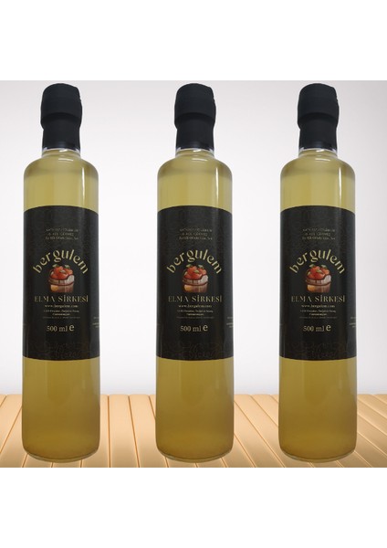 Doğal Elma Sirkesi 3'lü Paket (3x500 ml)