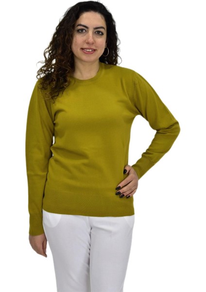 Kadın Sıfır Yaka Spor Kazak BGL-ST04085