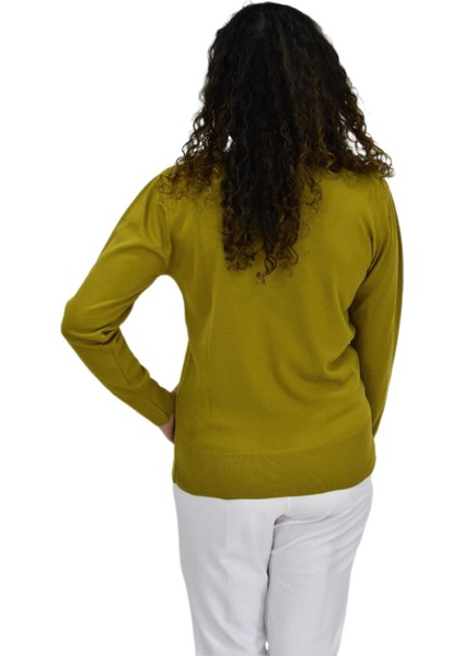 Kadın Sıfır Yaka Spor Kazak BGL-ST04085 fırsatları