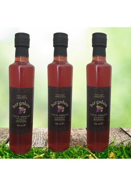 Doğal Üzüm Sirkesi 3lü Paket (3X500 ml )