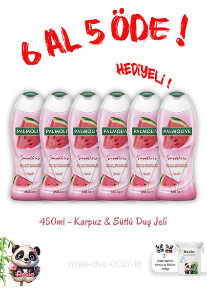450 ml Duş Jeli Smoothies Karpuz ve Sütlü fiyatları