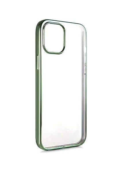 Apple iPhone 12 Pro Max Uyumlu Magic Glitz Ultra-Thin Transparent Protective Soft Tpu Kapak (Yeşil, Apple iPhone 12 Pro Max)