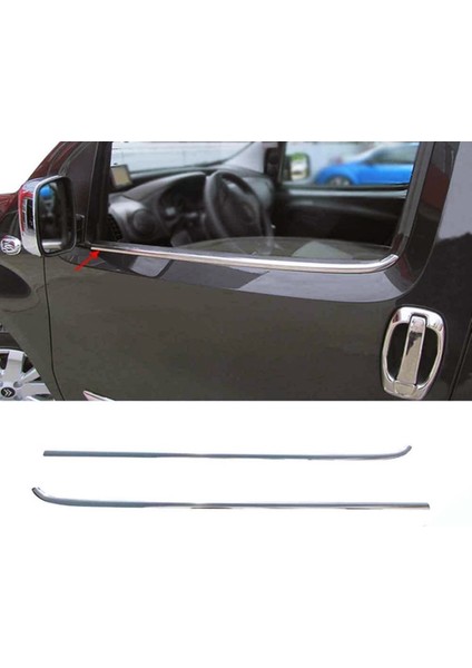 Peugeot Bipper Krom Cam Çıtası 2 Parça P.çelik 2008 ve Sonrası