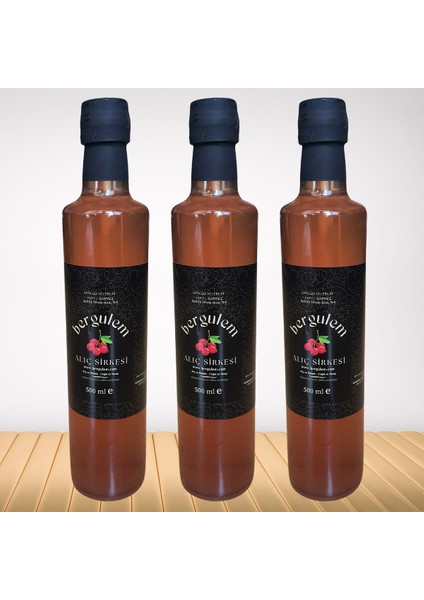 Doğal Alıç Sirkesi 3lü Paket ( 3X500 ml )