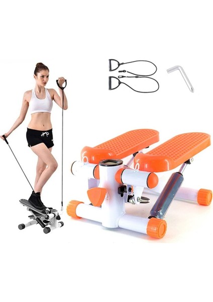 Renkli Ekranlı Stepper Direnç Bantlı Fitness Spor Aleti, Egzersiz Keyfi fiyatları
