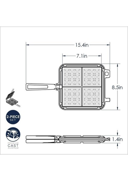 Ware Belçika Waffle Makinesi
