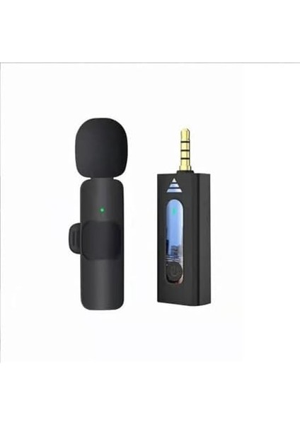 K35 Wireless Microphone Kablosuz Yaka Mikrofonu 360° Çok Yönlü Gürültü Azaltma Type-C Android Akıllı Telefon ile Uyumlu Youtube Için Tablet Facebook Canlı Akış Video Kaydı Vlog Röportaj Uyumlu