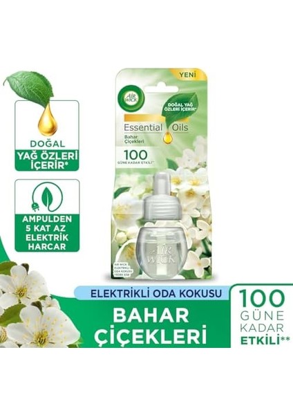 Wick Elektrikli Oda Kokusu Yedek Şişe Bahar Çiçekleri