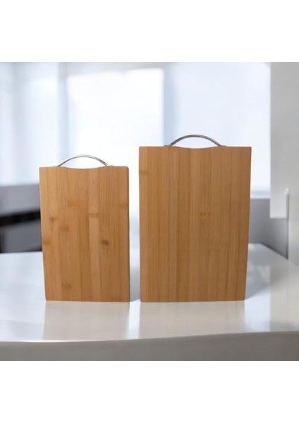 2 Boy Bambu Kesme Tahtası Seti, Bambu Kesim Tahtası, Bambu Et Tahtası | Pratik ve Dayanıklı 2 Boy Bambu Kesme Tahtası Seti Mutfakta Kesme IşleMlerini Kolaylaştırın!
