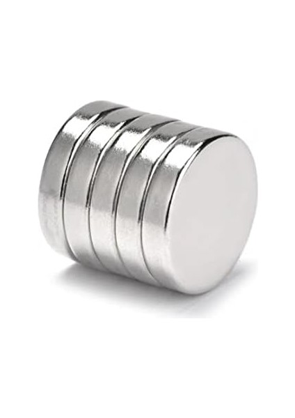 Yuvarlak Neodyum Mıknatıs Magnet - 15 mm Çap - 3 mm Kalınlık - 1 Adet - Deneyler Için