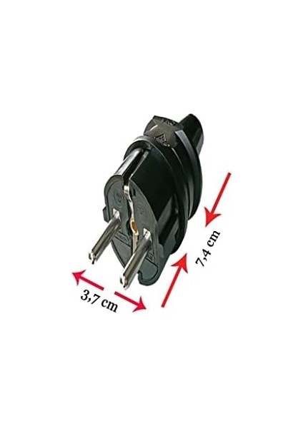 Pack Topraklı Erkek Fiş Siyah