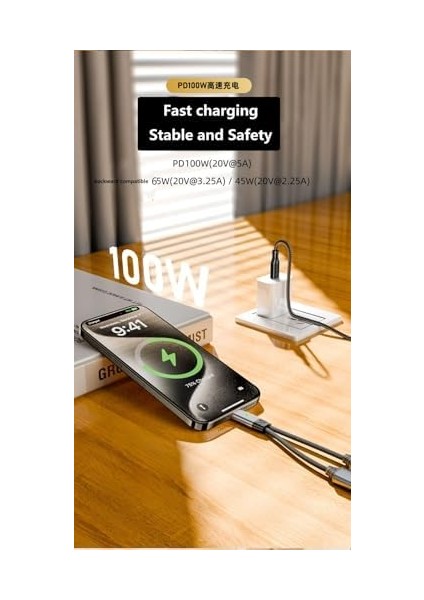 2in 1 100W Type C To Type C & Type C Hızlı Şarj Kulaklık Arama Dönüştürücü Otgtc fiyatları