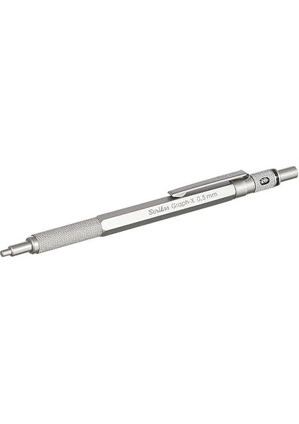 Office Graphx 3'lü Set Mekanik Kurşun Kalem Silgi Min Kurşun Gri 0.5 mm