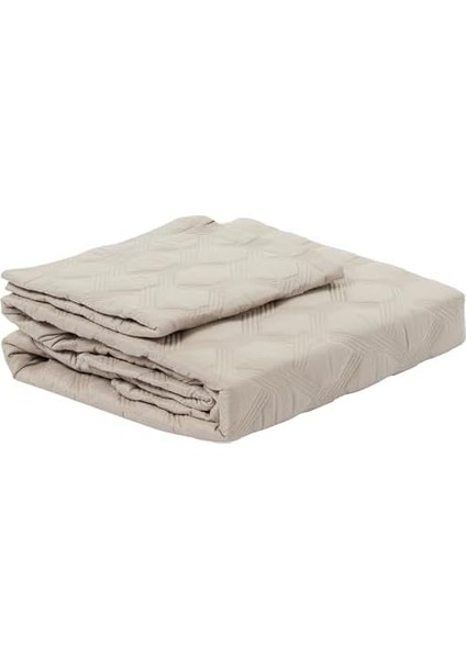 Marissa KAPITONELI%100 Polyester Yatak Örtüsü Seti, Gri, Tek Kişilik (Nakışlı Yatak Örtüsü: 230X160 Cm/nakışlı Yastık Kılıfı: 50X70)