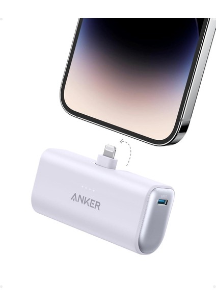 621 Powerbank Lightning Connector 12W - Beyaz