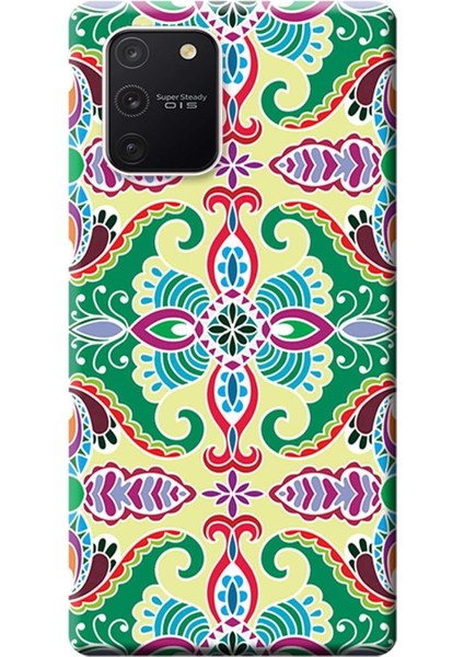 Merkezi Samsung Galaxy S10 Lite Kılıf SM-G770F Baskılı Silikon Vektör Tasarım STK:505